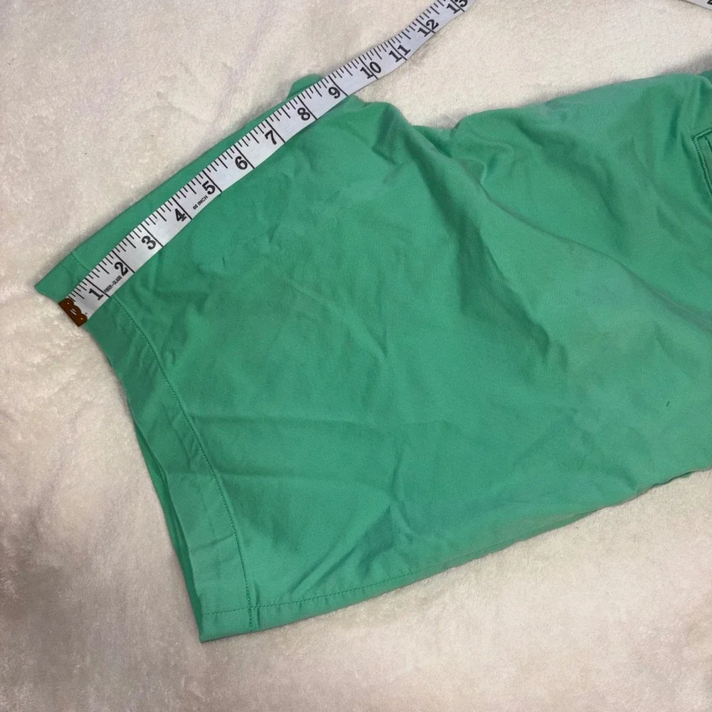 POLO RALPH LAUREN Chino Shorts Mens 32 Green Stretch Classic Fit 9